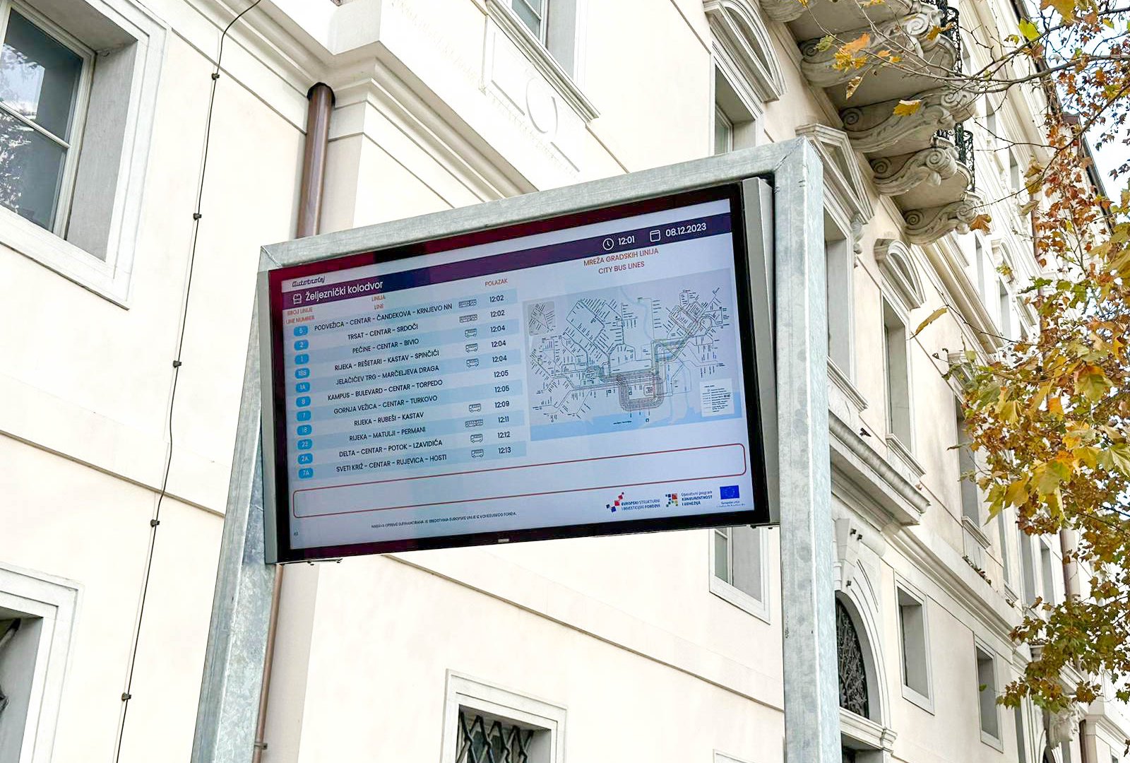 Completion of the project "Strengthening the transport system" and presentation of the passenger information system in Rijeka