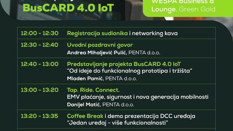 Poziv na Dan otvorenih vrata projekta BusCARD 4.0 IoT